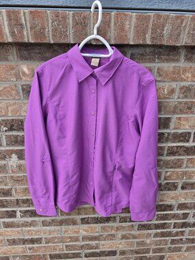 Duluth Trading Purple Outdoor Shirt Size Large